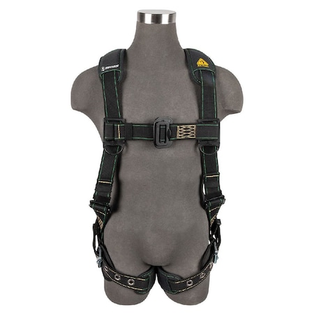 Safewaze Arc Flash Full Body Harness: DE 1D, DE MB Chest, TB Legs PRO46